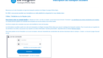 Guide d&rsquo;utilisation pour l&rsquo;inscription au transport scolaire en ligne – Année scolaire 2022-2023