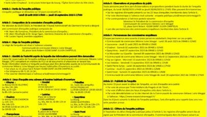 PLUi Enquête publique