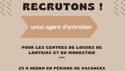 Offre d’emploi : Comm. Comm. Mezenc Loire Meygal