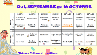 Centre de loisirs : Programme et animations
