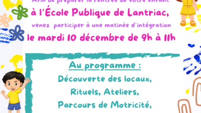 Matinée découverte Ecole publique de Lantriac